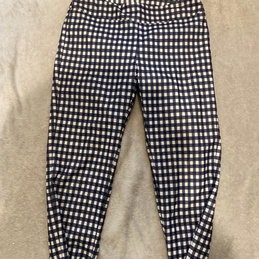 Signature Navy and White Plaid Shirt